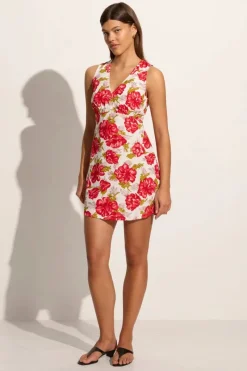 Faithfull The Brand - PENNE MINI DRESS (ISADORA FLORAL RED)