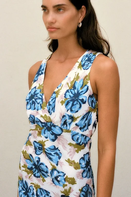 Faithfull The Brand - PENNE MINI DRESS (ISADORA FLORAL NAVY)