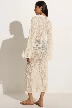 Women Faithfull The Brand - SERENA POINTELLE KNIT DRESS (OFF WHITE)