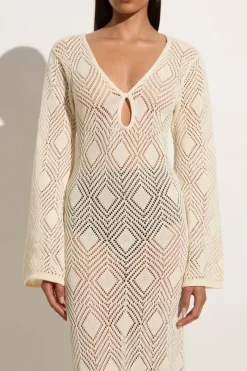 Women Faithfull The Brand - SERENA POINTELLE KNIT DRESS (OFF WHITE)