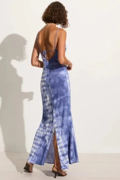 Faithfull The Brand - SISUDO MIDI DRESS (CEIRA - SLATE)