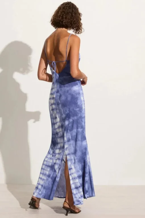 Faithfull The Brand - SISUDO MIDI DRESS (CEIRA - SLATE)