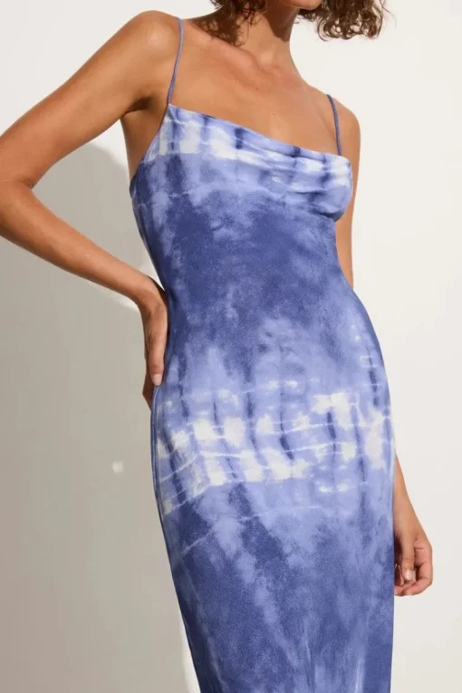 Faithfull The Brand - SISUDO MIDI DRESS (CEIRA - SLATE)