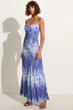 Faithfull The Brand - SISUDO MIDI DRESS (CEIRA - SLATE)