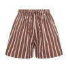 Women Faithfull The Brand - Soreno Shorts (Cinnamon Maya Stripe Print) FINAL SALE