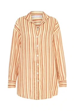 Women Faithfull The Brand - Tortuga Shirt Dress (Playa Rosa Stripe)