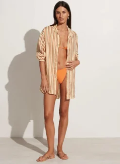 Women Faithfull The Brand - Tortuga Shirt Dress (Playa Rosa Stripe)