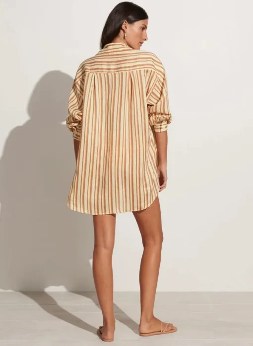 Women Faithfull The Brand - Tortuga Shirt Dress (Playa Rosa Stripe)