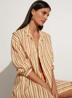 Women Faithfull The Brand - Tortuga Shirt Dress (Playa Rosa Stripe)