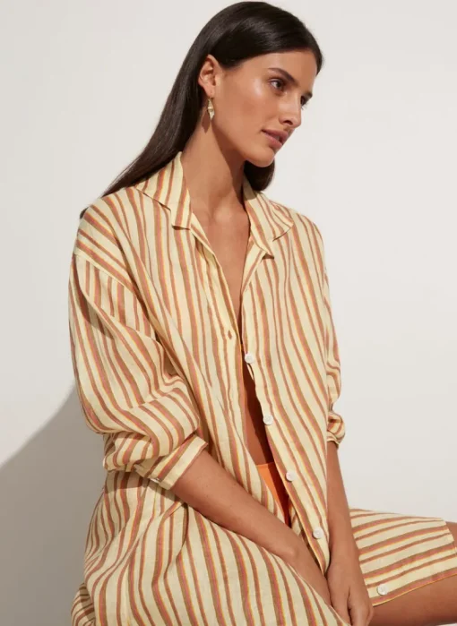 Women Faithfull The Brand - Tortuga Shirt Dress (Playa Rosa Stripe)