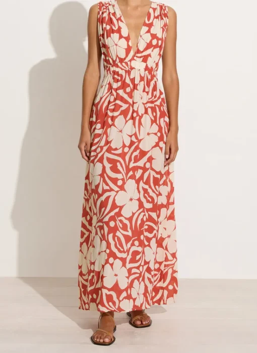 Faithfull The Brand - Tropicale Midi Dress (Pavito Floral Watermelon)