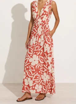 Faithfull The Brand - Tropicale Midi Dress (Pavito Floral Watermelon)