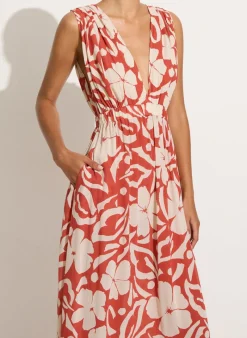 Faithfull The Brand - Tropicale Midi Dress (Pavito Floral Watermelon)