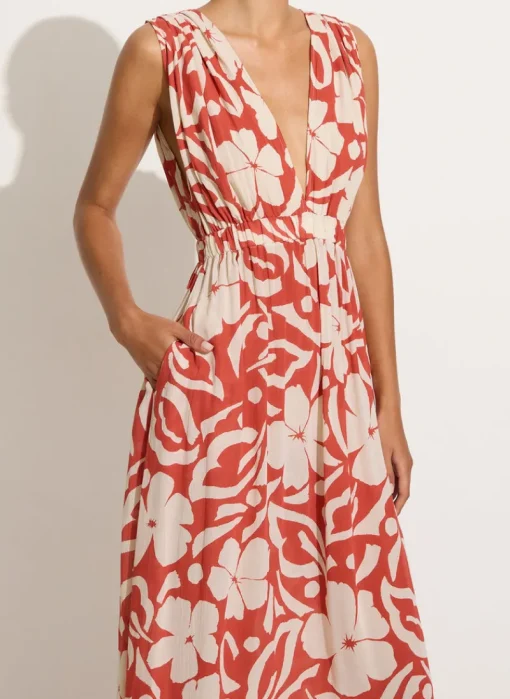 Faithfull The Brand - Tropicale Midi Dress (Pavito Floral Watermelon)