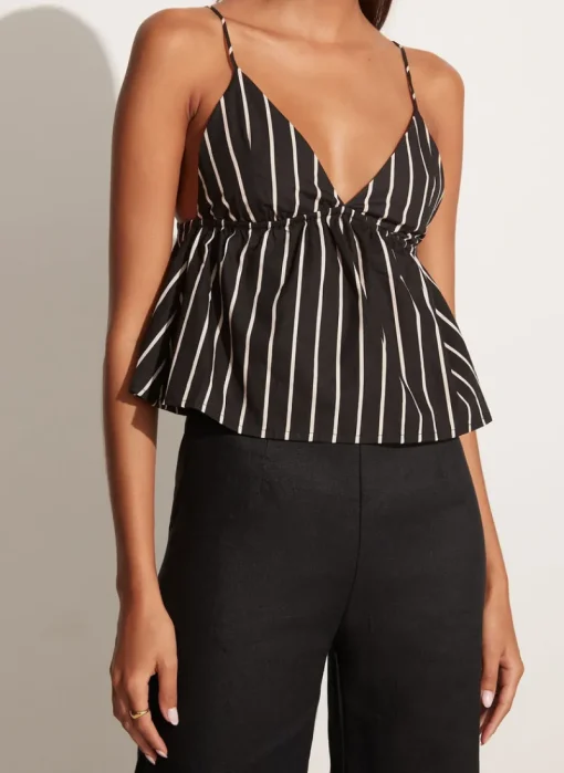 Faithfull The Brand - Vilma Top (Black Aida Stripe)