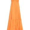Faithfull The Brand - Wilonna Midi Dress (Mango)