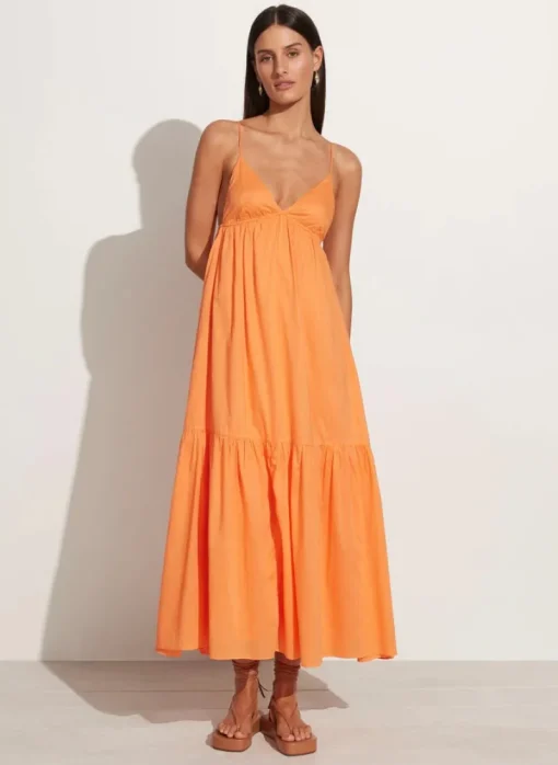 Faithfull The Brand - Wilonna Midi Dress (Mango)