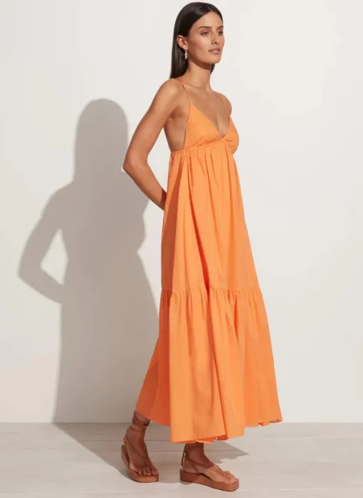 Faithfull The Brand - Wilonna Midi Dress (Mango)