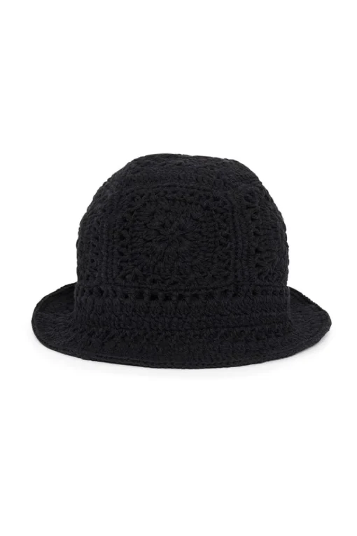 Women Faithfull The Brand - CALA BIANCA CROCHET BUCKET HAT (BLACK)