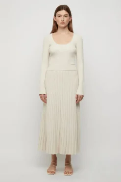 Women Friend of Audrey - Lowry Cross Back Knit Top (Winter White)