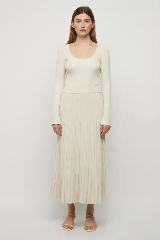 Women Friend of Audrey - Lowry Cross Back Knit Top (Winter White)