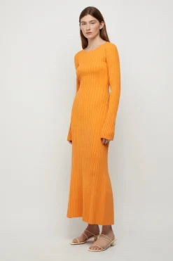 Friend of Audrey - Lowry Cross Back Knit Dress (Tangerine)