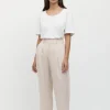 Friend of Audrey - Émilion 7/8 Linen Trouser (Bone)