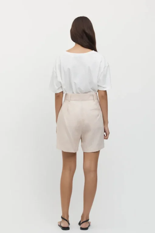 Friend of Audrey - Émilion Linen Belted Shorts (Bone)