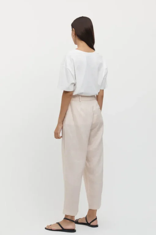 Friend of Audrey - Émilion 7/8 Linen Trouser (Bone)
