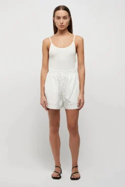Friend of Audrey - REFLECTION RIBBED KNIT SINGLET (WHITE)