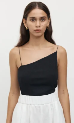 Friend of Audrey - Rhodes Singlet Top (Black)