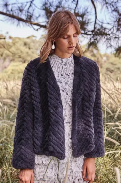 Friends with Frank - The Zigzag Frank Jacket - Slate Grey