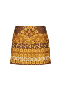 Women Hansen u0026 Gretel HANSEN & GRETEL - APRIL MINI SKIRT (CHOC EMPRESS)