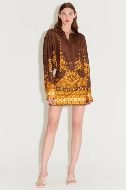 Women Hansen u0026 Gretel HANSEN & GRETEL - APRIL MINI SKIRT (CHOC EMPRESS)