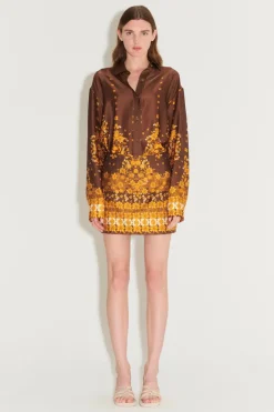 Women Hansen u0026 Gretel HANSEN & GRETEL - APRIL MINI SKIRT (CHOC EMPRESS)