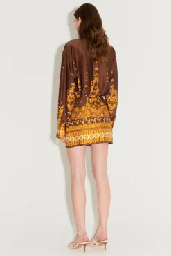 Women Hansen u0026 Gretel HANSEN & GRETEL - APRIL MINI SKIRT (CHOC EMPRESS)