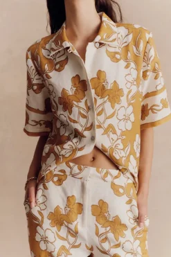 Women Hansen u0026 Gretel HANSEN & GRETEL - BAY SHIRT (SUNSET SURF)