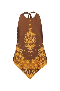 Women Hansen u0026 Gretel HANSEN & GRETEL - FAVELLA HALTER TOP (CHOC EMPRESS)