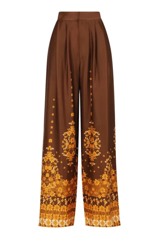 Women Hansen u0026 Gretel HANSEN & GRETEL - INDY WIDE LEG PANT (CHOC EMPRESS)