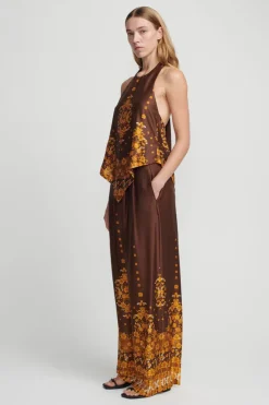 Women Hansen u0026 Gretel HANSEN & GRETEL - INDY WIDE LEG PANT (CHOC EMPRESS)