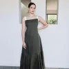 Hattie The Label - Fluted Maxi Dress (BLACK)