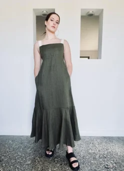 Hattie The Label - Fluted Maxi Dress (BLACK)