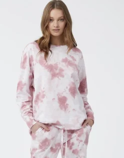 Women Jac + Mooki - JADE SWEAT (HEAVENLY PINK / VINTAGE ROSE TIE DYE)