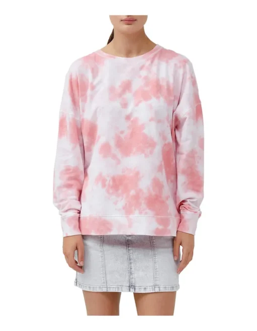 Women Jac + Mooki - JADE SWEAT (HEAVENLY PINK / VINTAGE ROSE TIE DYE)