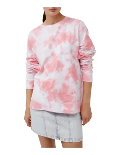 Women Jac + Mooki - JADE SWEAT (HEAVENLY PINK / VINTAGE ROSE TIE DYE)