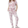 Women Jac + Mooki - SCARLET SWEAT PANT (HEAVENLY PINK / VINTAGE ROSE TIE DYE)