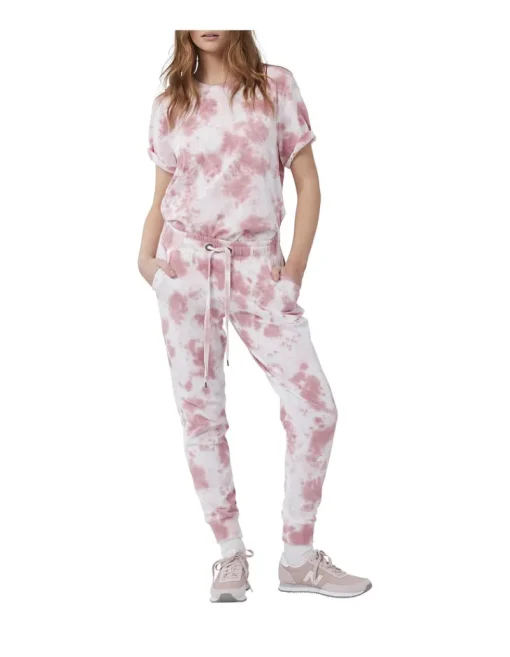 Women Jac + Mooki - SCARLET SWEAT PANT (HEAVENLY PINK / VINTAGE ROSE TIE DYE)