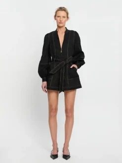 Women Kivari - ADA PLAYSUIT (BLACK)