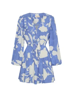 Kivari - AMELIE TIE FRONT MINI DRESS