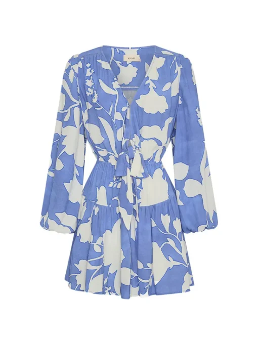 Kivari - AMELIE TIE FRONT MINI DRESS